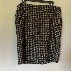 Evan-Picone Houndstooth Skirt